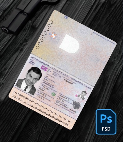 Lithuania passport PSD